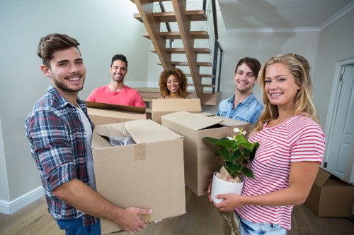 Removal team planning a home move in Uxbridge