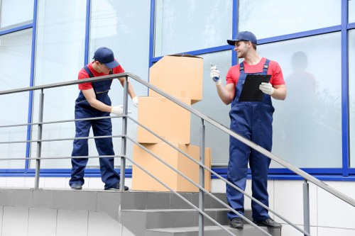 Commercial moving truck for office and stock relocation in Uxbridge