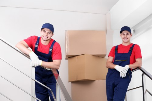 Commercial moving team planning an office relocation in Uxbridge