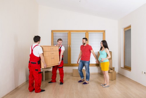 Customer booking a removal service with quoted charges and confirmation