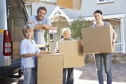 Careful wrapping and labelling of fragile household items
