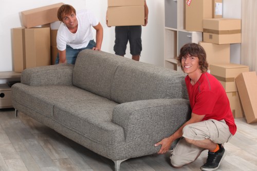 Organised moving boxes for a residential or office relocation in Uxbridge