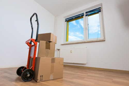 Professional removals team handling furniture in Uxbridge
